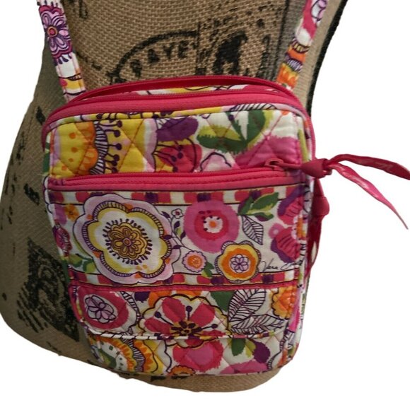 Vera Bradley Handbags - Vintage Vera Bradley Bouncing Bouquet Mini Hipster Crossbody Bag, Retro Floral